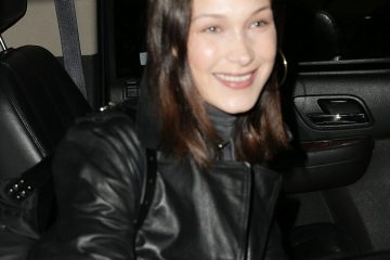 Make-up free Bella Hadid proves herself to be queen of the jetset lifestyle as she makes VERY fresh-faced arrival in NYC following PFW